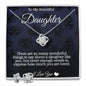 Love Knot Earring and Necklace Set for Daughter