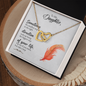Interlocking Hearts Necklace for Daughter