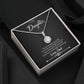 Father to Daughter White Gold Cubic Zirconia Eternal Hope Necklace