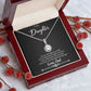 Father to Daughter White Gold Cubic Zirconia Eternal Hope Necklace